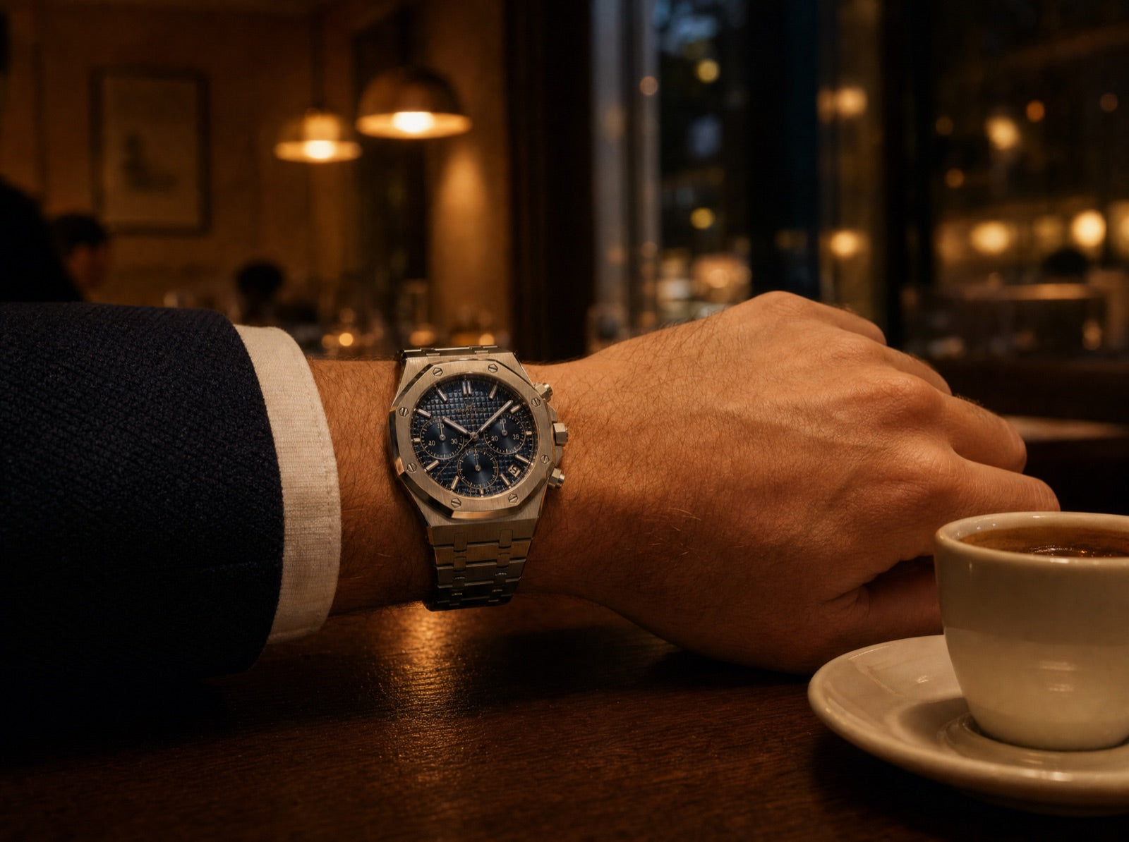 The steel sports-watch look, done properly